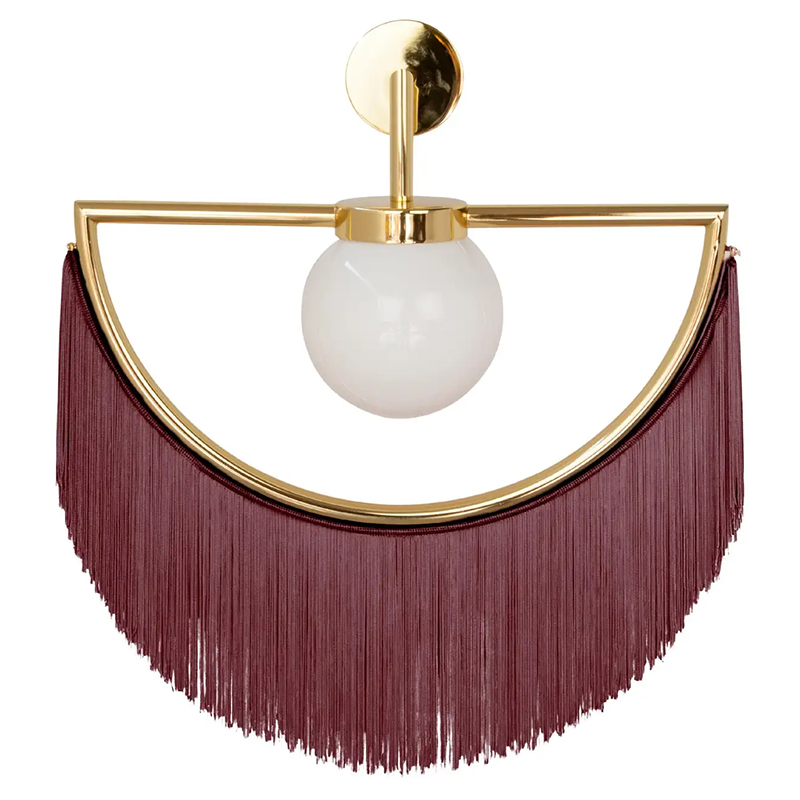 Бра Wink Wall Lamp by Masquespacio for Houtique Wine Бургундский красный Золотой Бра Wink Wall Lamp by Masquespacio for Houtique Wine Бургундский красный Золотой в Твери | Loft Concept
