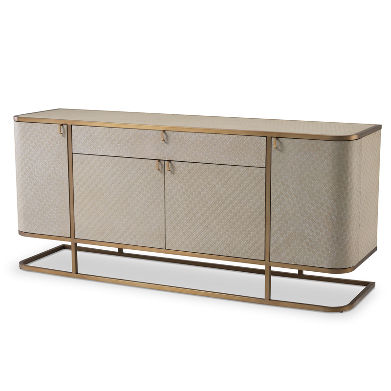 Комод Eichholtz Dresser Napa Valley oak Бежевый Матовая латунь Комод Eichholtz Dresser Napa Valley oak Бежевый Матовая латунь в Твери | Loft Concept
