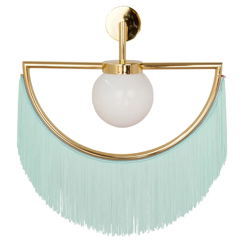 Бра Wink Wall Lamp by Masquespacio for Houtique Blue Золотой Бирюзовый Бра Wink Wall Lamp by Masquespacio for Houtique Blue Золотой Бирюзовый в Твери | Loft Concept