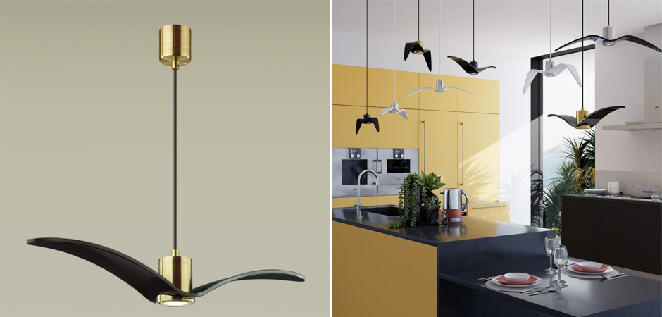 Подвесной светильник Seagull Scope Gold черный Подвесной светильник Seagull Scope Gold черный - Loft-Concept в Твери