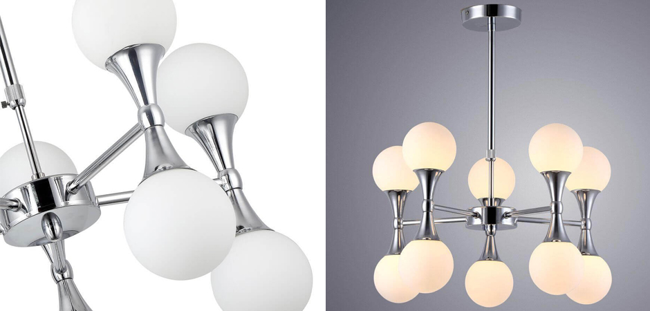 Люстра Ball Valley Chandelier Chromium 10 Люстра Ball Valley Chandelier Chromium 10 - Loft-Concept в Твери