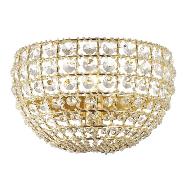Бра Casbah Crystal Wall Lamp Gold Прозрачный Глянцевое золото Бра Casbah Crystal Wall Lamp Gold Прозрачный Глянцевое золото в Твери | Loft Concept