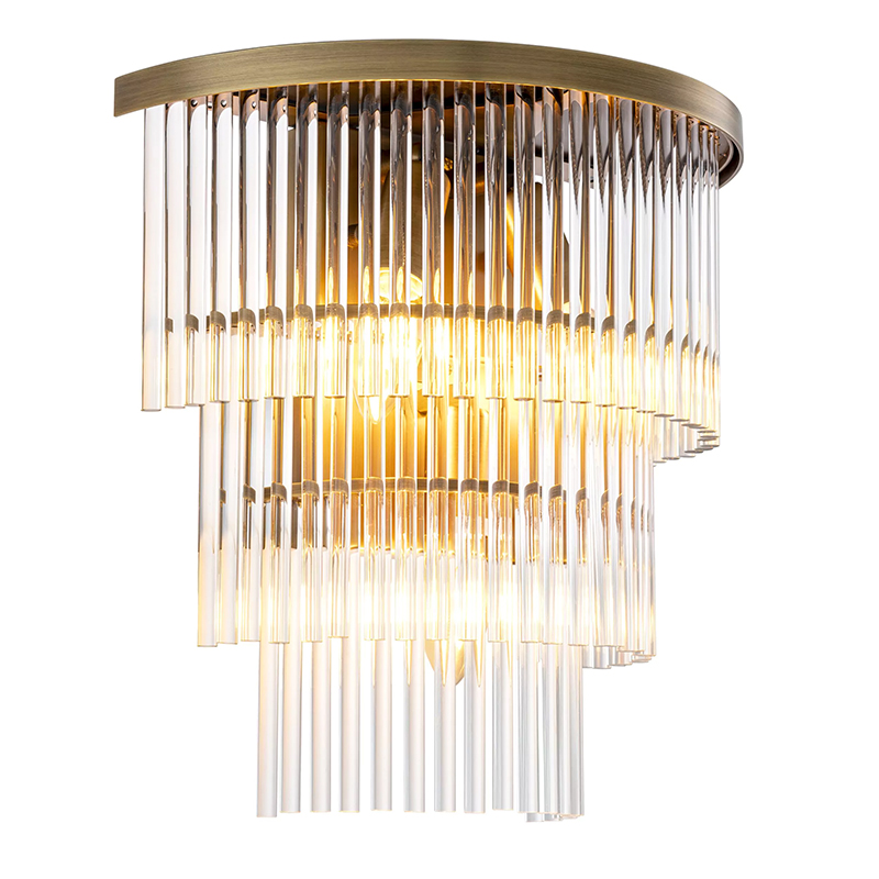 Бра Eichholtz Wall Lamp East Brass Прозрачное Стекло Латунь Бра Eichholtz Wall Lamp East Brass Прозрачное Стекло Латунь в Твери | Loft Concept
