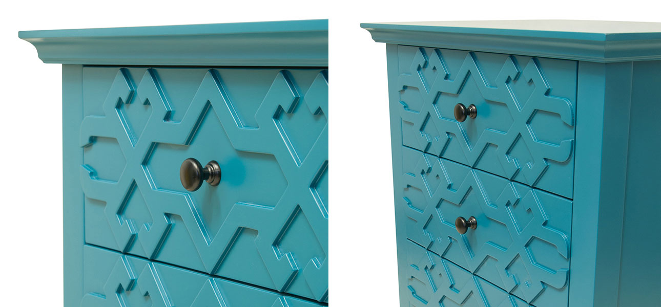 Тумба цвет бирюзовый Country Style - фото №1