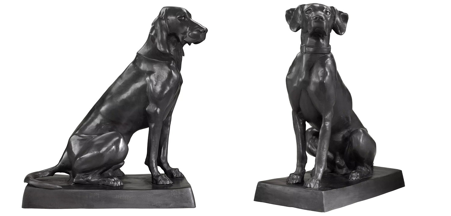 Комплект из двух декоративных статуэток Eichholtz Dogs Pointer & Hound set of 2 - фото
