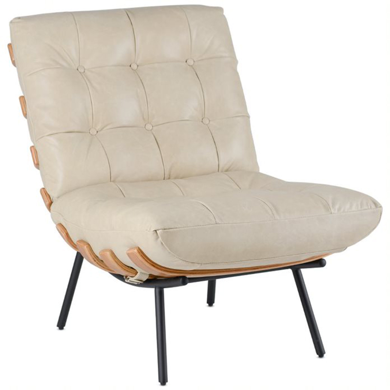 Кресло Philbert Chair beige leather Бежевый Кресло Philbert Chair beige leather Бежевый в Твери | Loft Concept