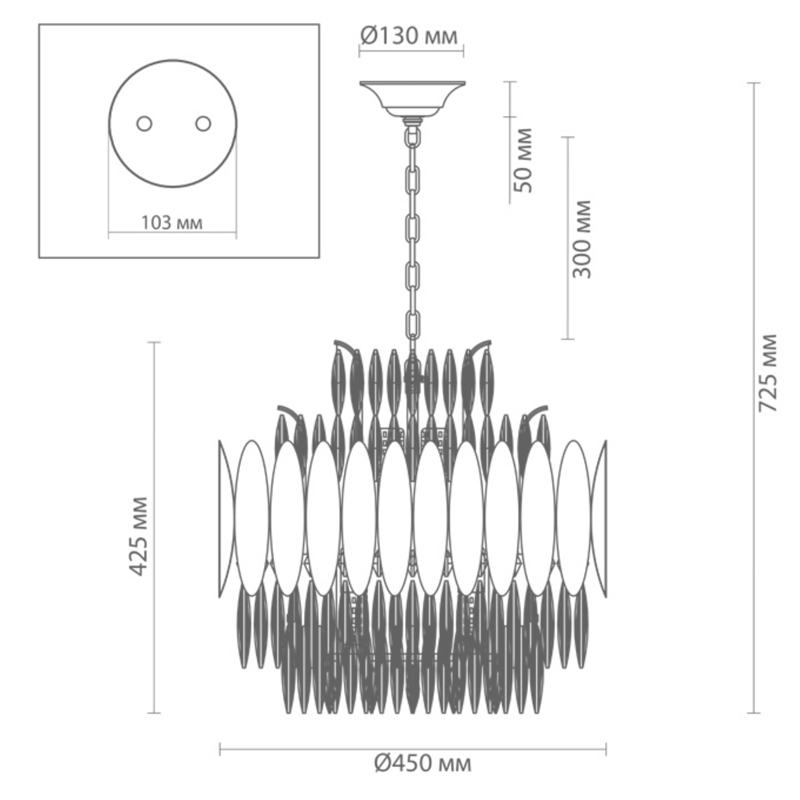 Люстра KEBO KING CHANDELIER 45 в Твери