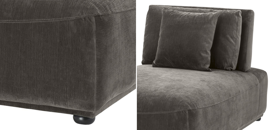 Кресло Eichholtz Chaise Longue Mondial Granite grey Кресло Eichholtz Chaise Longue Mondial Granite grey - Loft-Concept в Твери