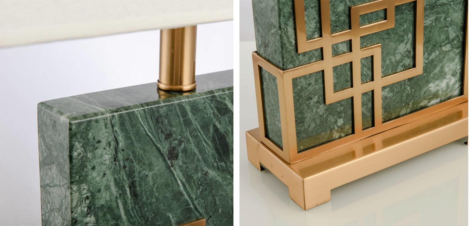 Настольная лампа Table Lamp marble green - фото