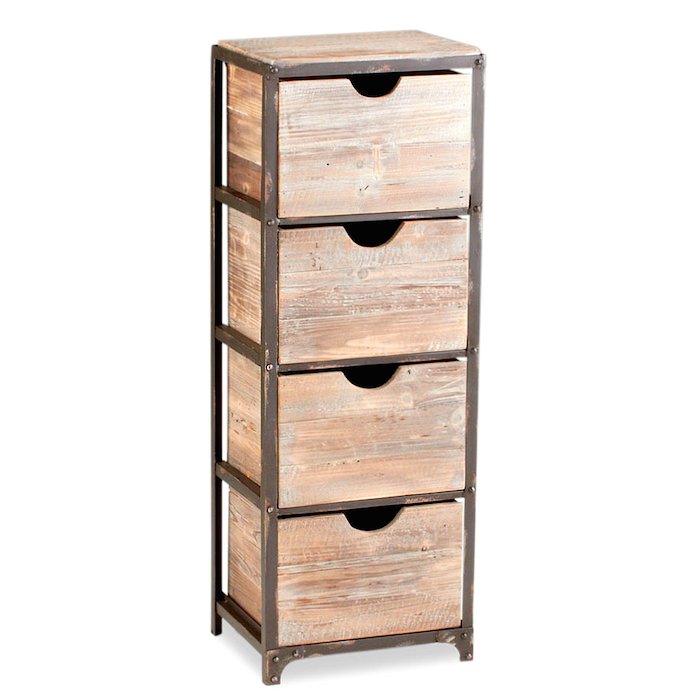 Тумба в винтажном стиле Industrial Metal Rust Tall Storage Shelf Тумба в винтажном стиле Industrial Metal Rust Tall Storage Shelf в Твери | Loft Concept