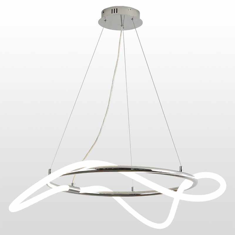 Люстра Luke Lampco Tracer Chandelier Chrome 60 Белый Хром Люстра Luke Lampco Tracer Chandelier Chrome 60 Белый Хром в Твери | Loft Concept