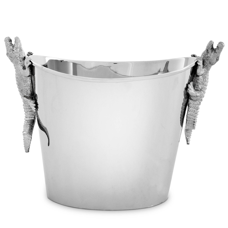 Ведерко для льда Eichholtz Wine Cooler Croc Никель Ведерко для льда Eichholtz Wine Cooler Croc Никель в Твери | Loft Concept