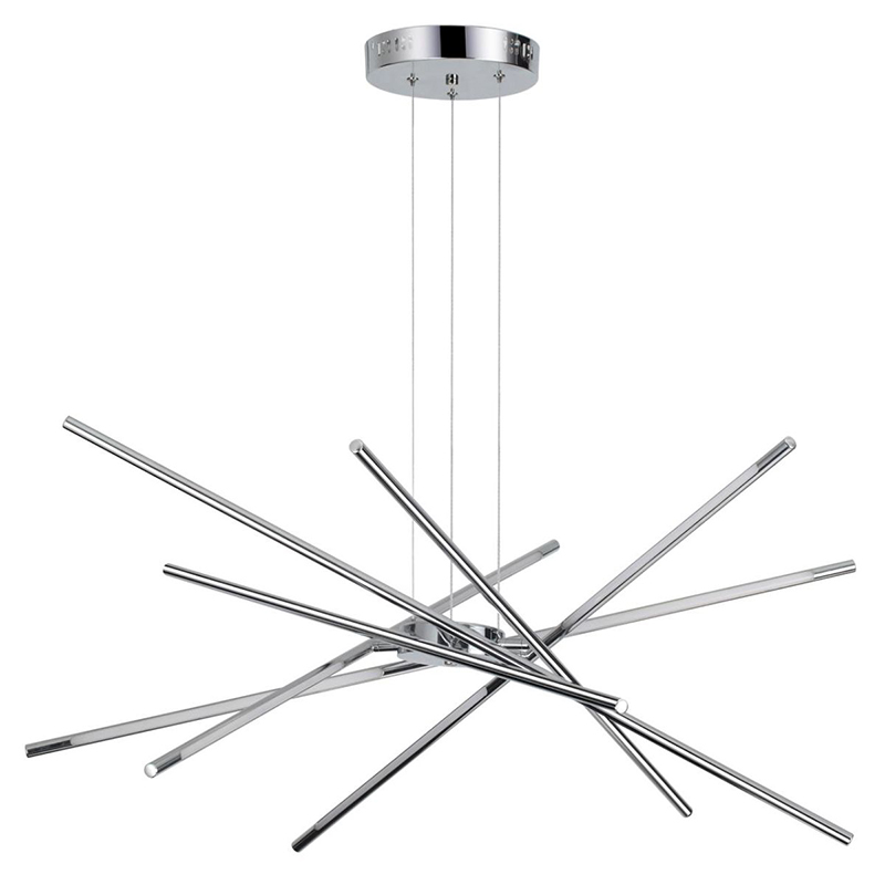 Люстра Trumpet Tube Chrome Chandelier Хром в Твери | Loft Concept 
