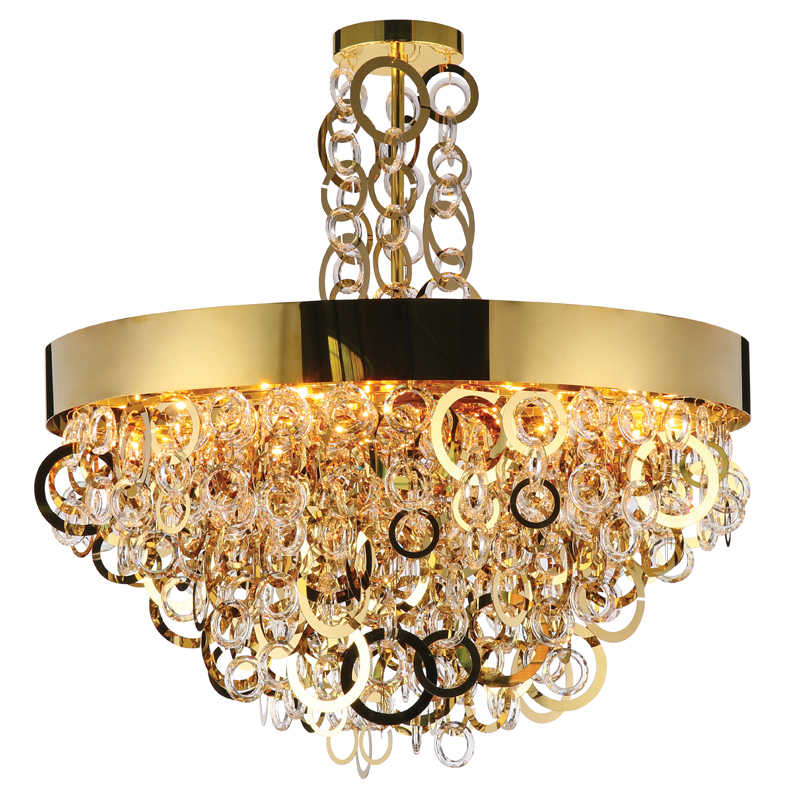 Люстра Maryse Chandelier Глянцевое золото Прозрачный Люстра Maryse Chandelier Глянцевое золото Прозрачный в Твери | Loft Concept