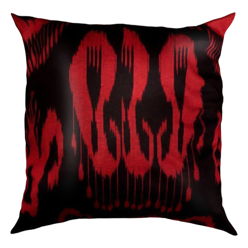 Подушка Red and Black Черный Красный Подушка Red and Black Черный Красный в Твери | Loft Concept