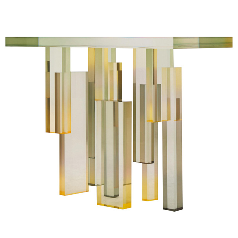 Консоль из акрила Gold Acrylic Console Прозрачный Золотой Консоль из акрила Gold Acrylic Console Прозрачный Золотой в Твери | Loft Concept