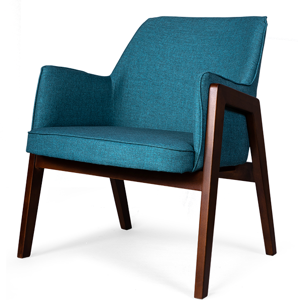 Кресло Gregory blue Светло-синий Коричневый Кресло Gregory blue Светло-синий Коричневый в Твери | Loft Concept