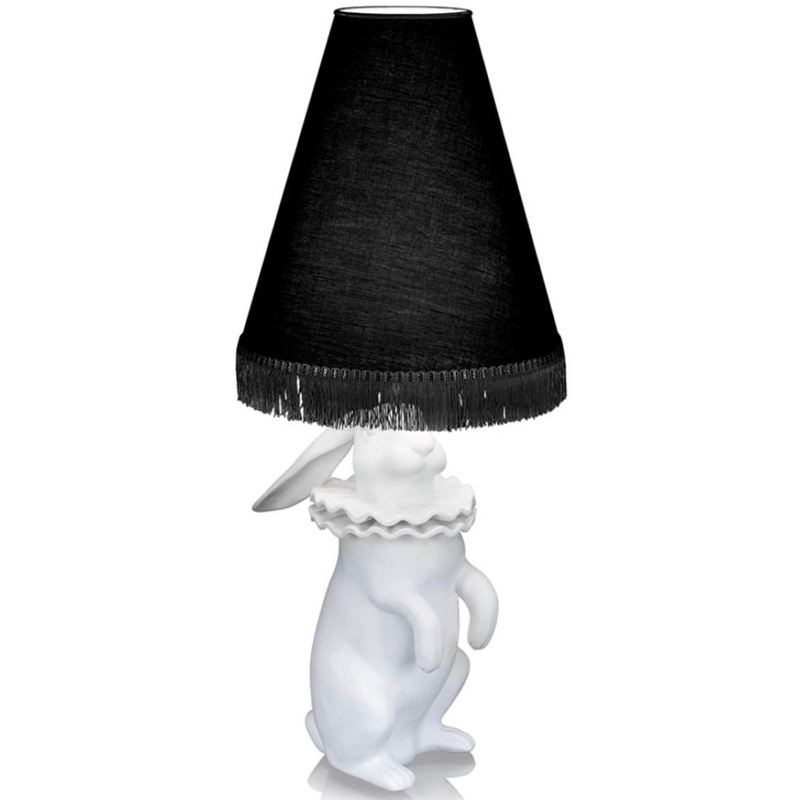 Настольная лампа Lamptable Rabbit Black Белый Черный в Твери | Loft Concept 