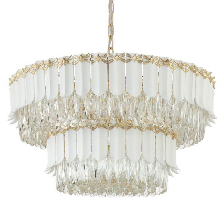 Люстра Barcelo Chandelier Прозрачный Золотой Люстра Barcelo Chandelier Прозрачный Золотой в Твери | Loft Concept