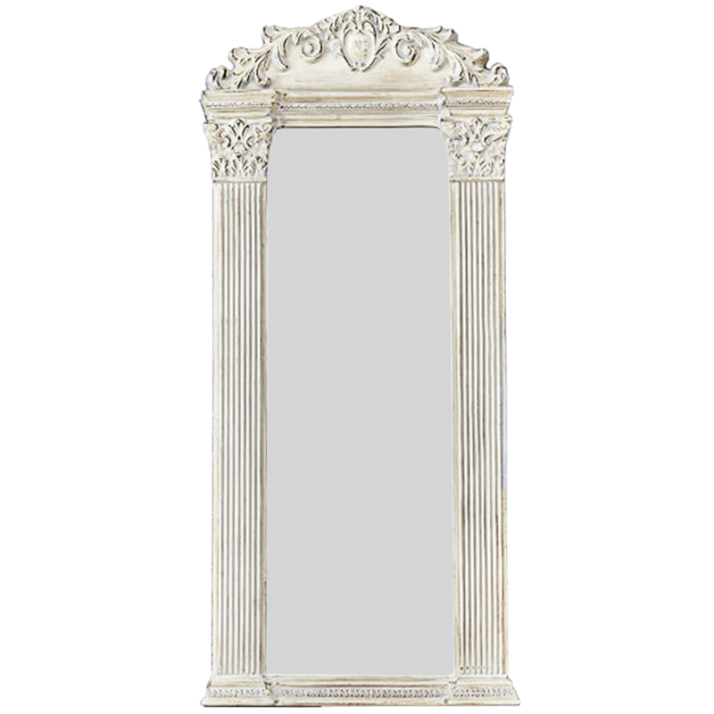 Зеркало Fitzherbert Mirror Белый винтажная патина Зеркало Fitzherbert Mirror Белый винтажная патина в Твери | Loft Concept
