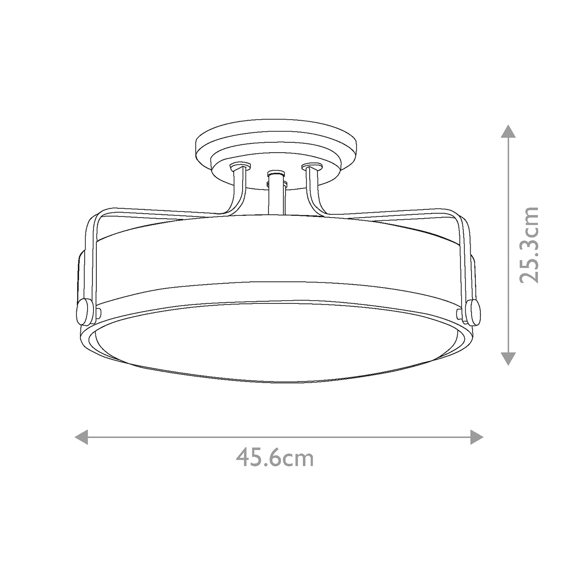 Потолочный светильник с круглым матовым белым плафоном Hinkley в Твери