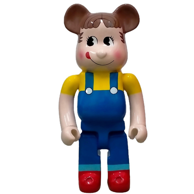 Статуэтка Bearbrick Peko-Chan Синий Желтый Красный Коричневый Статуэтка Bearbrick Peko-Chan Синий Желтый Красный Коричневый в Твери | Loft Concept