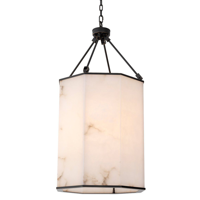 Подвесной светильник Eichholtz Chandelier Victoire L Белый Темная бронза в Твери | Loft Concept 