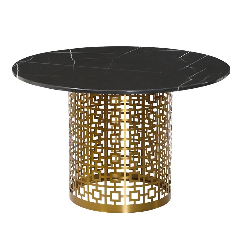 Обеденный стол Artesia Dining Table Black Глянцевое золото Черный Обеденный стол Artesia Dining Table Black Глянцевое золото Черный в Твери | Loft Concept