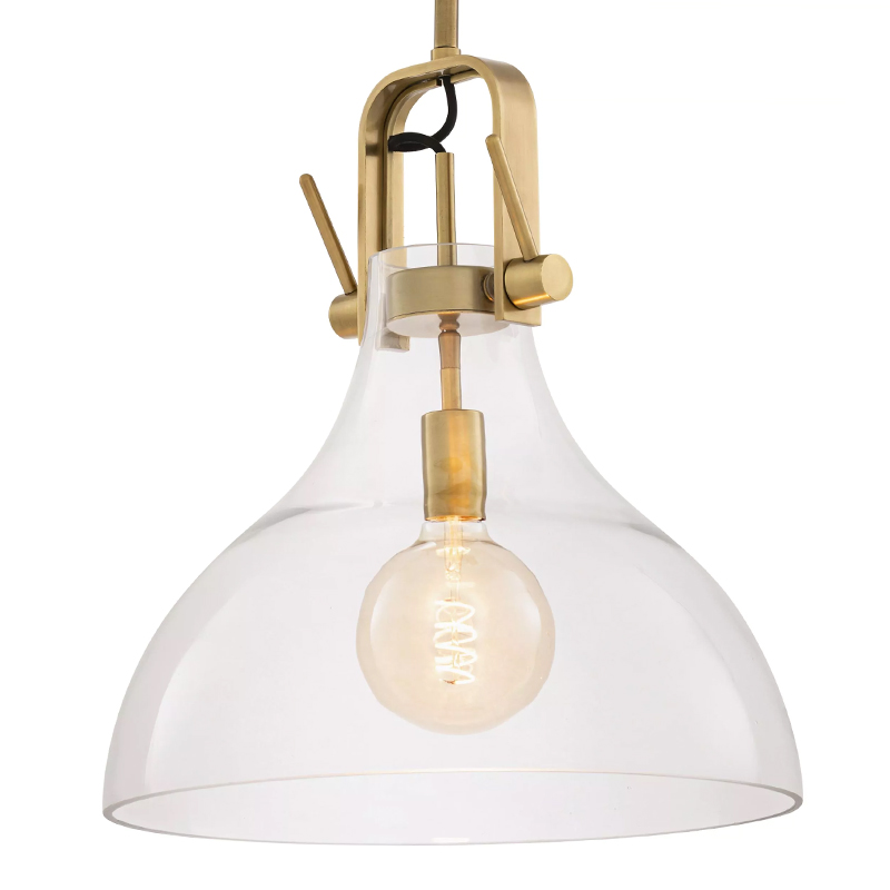 Подвесной светильник Eichholtz Lamp Connery Brass Латунь Прозрачное Стекло Подвесной светильник Eichholtz Lamp Connery Brass Латунь Прозрачное Стекло в Твери | Loft Concept