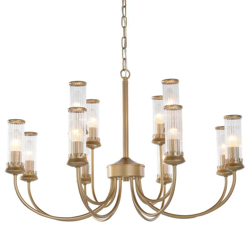 Люстра Morgane Chandelier gold 78 Золотой Прозрачный Люстра Morgane Chandelier gold 78 Золотой Прозрачный в Твери | Loft Concept