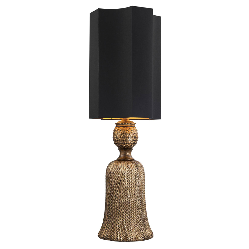 Настольная лампа Eichholtz Table Lamp Fiocchi Винтажное Темное Золото Черный Настольная лампа Eichholtz Table Lamp Fiocchi Винтажное Темное Золото Черный в Твери | Loft Concept