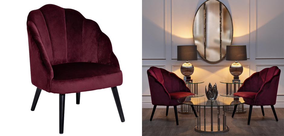 Кресло FolioFlower Armchair burgundy Кресло FolioFlower Armchair burgundy - Loft-Concept в Твери