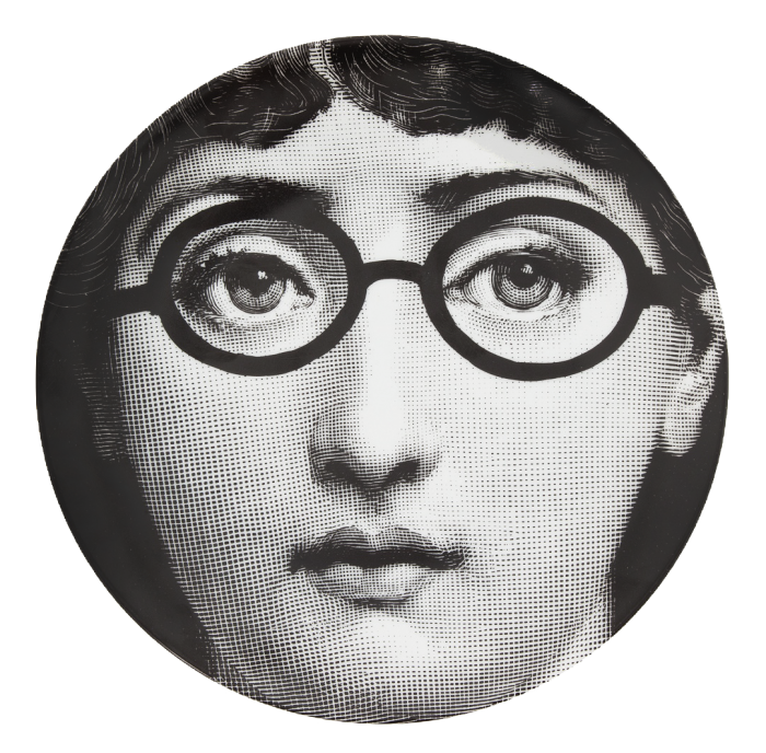 Декоративная тарелка Fornasetti 026 Черный Декоративная тарелка Fornasetti 026 Черный в Твери | Loft Concept
