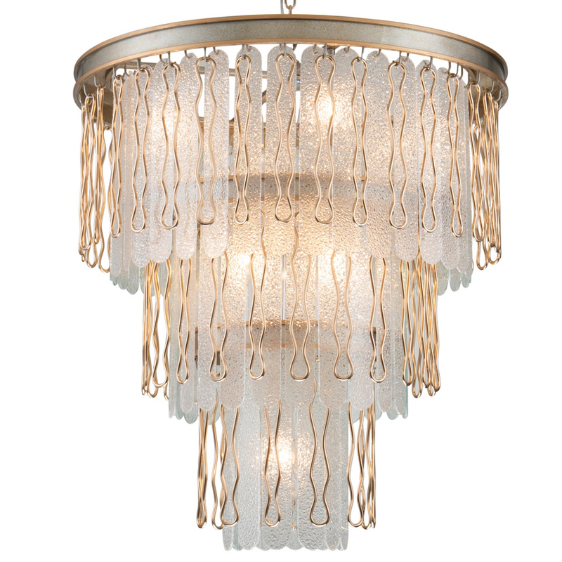 Люстра Abel Chandelier 67 Золотой Серебряный Прозрачный Люстра Abel Chandelier 67 Золотой Серебряный Прозрачный в Твери | Loft Concept