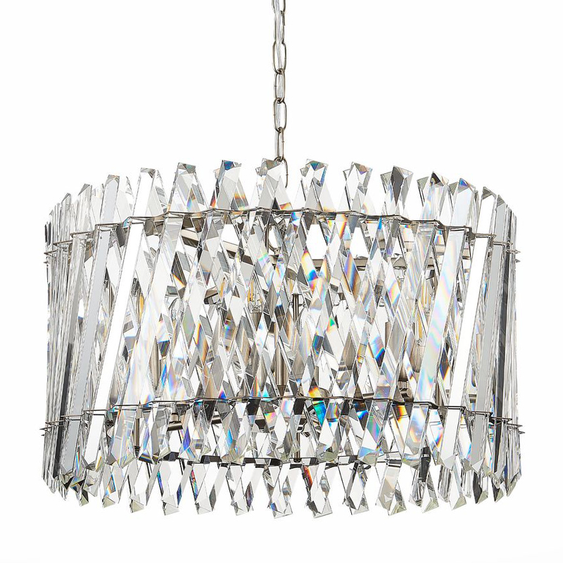 Люстра Kaeden Glass Chandelier Никель Прозрачный в Твери | Loft Concept 