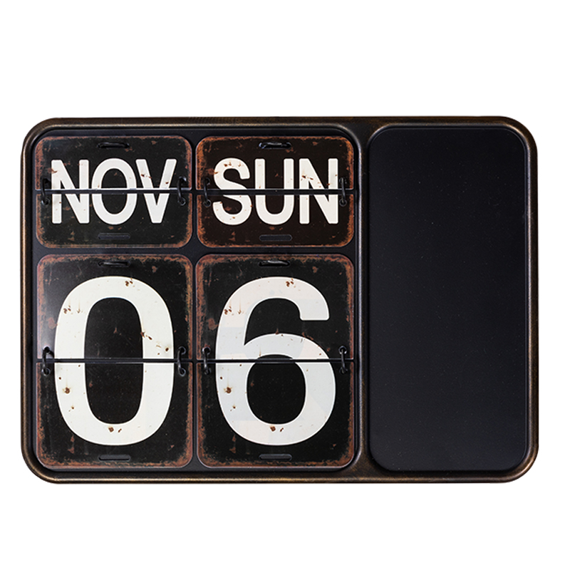 Аксессуар на стену Wall calendar Винтажный черный Аксессуар на стену Wall calendar Винтажный черный в Твери | Loft Concept