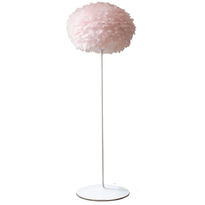 Торшер из перьев Plumage Pink Розовый пастельный Белый Торшер из перьев Plumage Pink Розовый пастельный Белый в Твери | Loft Concept