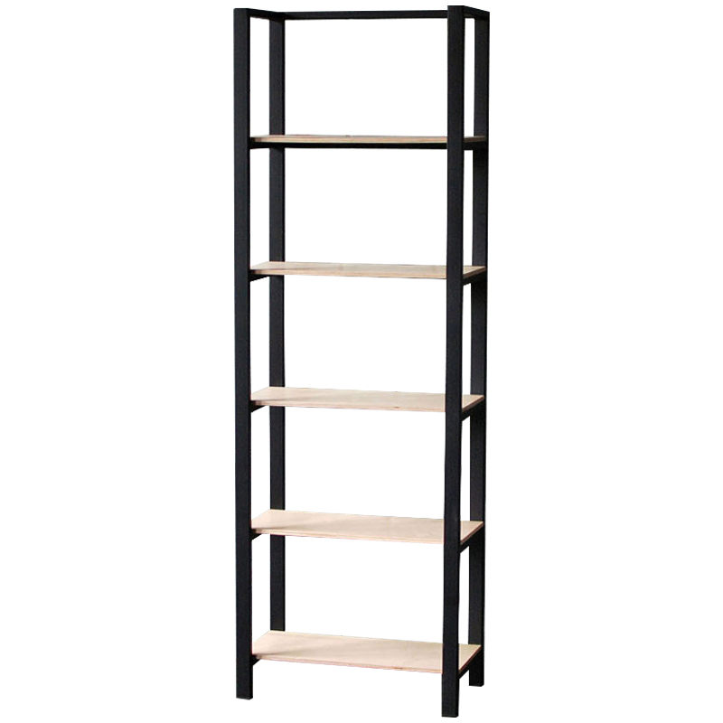 Стеллаж Caiden Industrial Metal Rust Rack Черный Древесина Стеллаж Caiden Industrial Metal Rust Rack Черный Древесина в Твери | Loft Concept