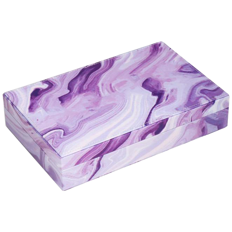 Шкатулка Marble Pattern Box violet Фиолетовый Шкатулка Marble Pattern Box violet Фиолетовый в Твери | Loft Concept