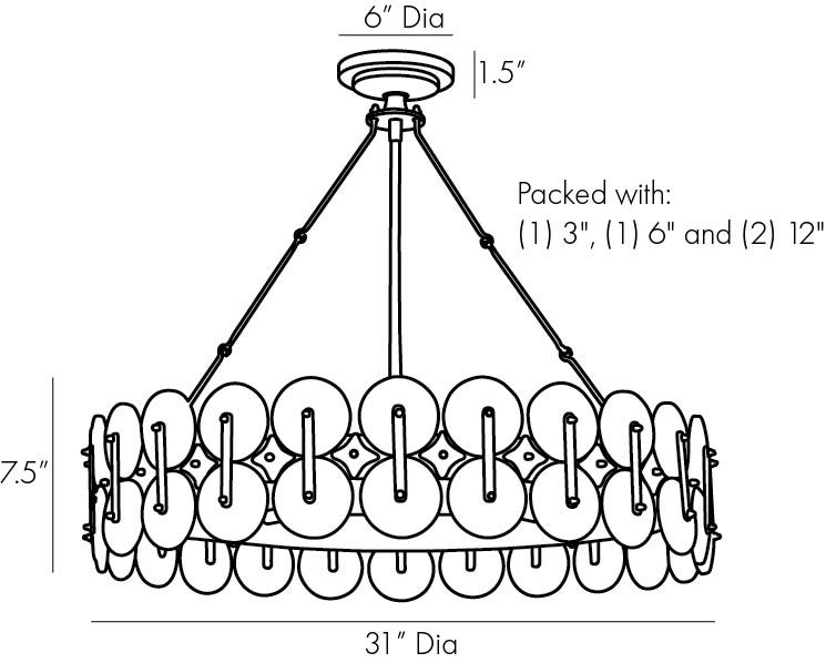 Люстра Arteriors RONDELLE CHANDELIER Люстра Arteriors RONDELLE CHANDELIER в Твери