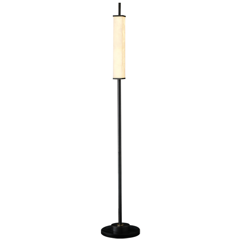 Торшер Gaelle Modern Marble Floor Lamp Белый Мрамор Bianco Темная медь Черный в Твери | Loft Concept 