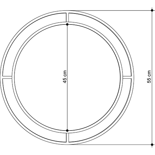 Настенное зеркало круглой формы в черной металлической раме BUBBLE MIRROR BLACK Настенное зеркало круглой формы в черной металлической раме BUBBLE MIRROR BLACK в Твери