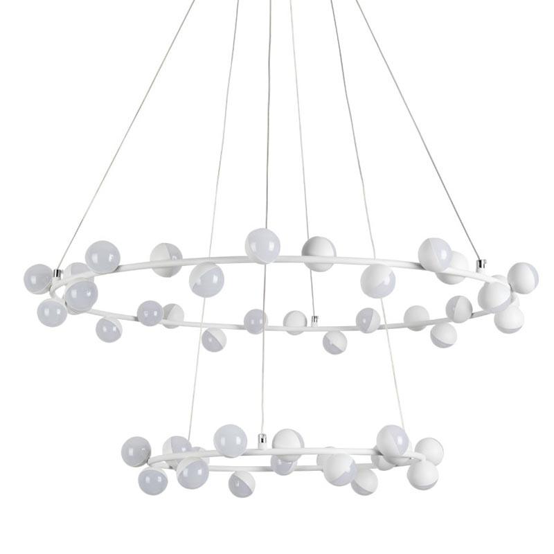 Люстра Vilelme Chandelier white double Белый Люстра Vilelme Chandelier white double Белый в Твери | Loft Concept