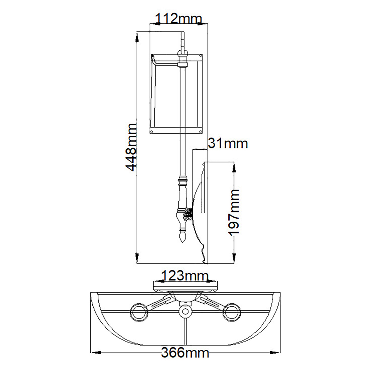 Бра с 2-мя бежевыми абажурами в классическом стиле Hinkley в Твери