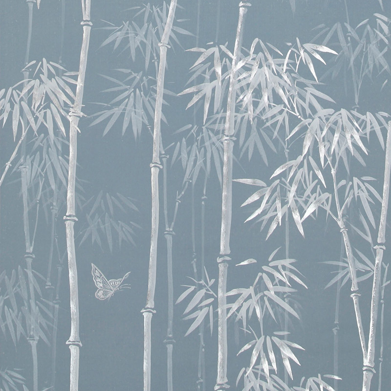 Обои ручная роспись Distant Bamboo Special Colourway on Azure Cobalt painted Xuan paper Обои ручная роспись Distant Bamboo Special Colourway on Azure Cobalt painted Xuan paper в Твери | Loft Concept