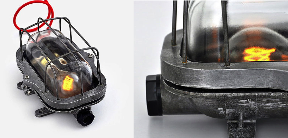 Настенная лампа Steampunk Cage Glass Edison Wall Lamp Настенная лампа Steampunk Cage Glass Edison Wall Lamp - Loft-Concept в Твери