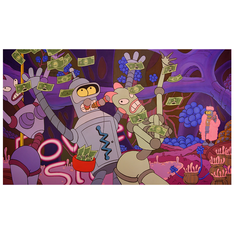 Картина Futurama Bender Make it Rain Мульти Картина Futurama Bender Make it Rain Мульти в Твери | Loft Concept
