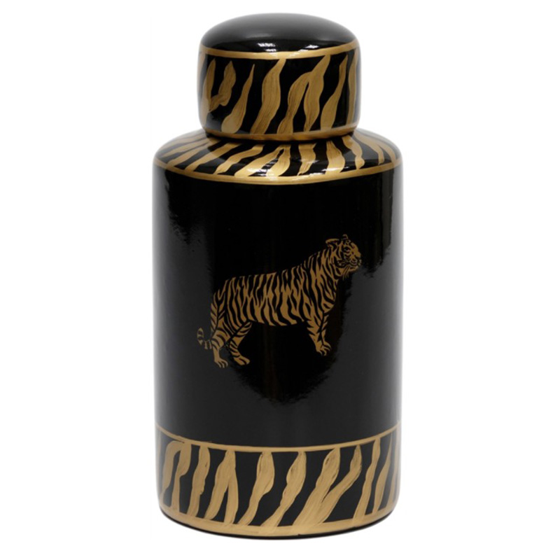 Ваза Tiger Vase black and gold Черный Золотой Ваза Tiger Vase black and gold Черный Золотой в Твери | Loft Concept