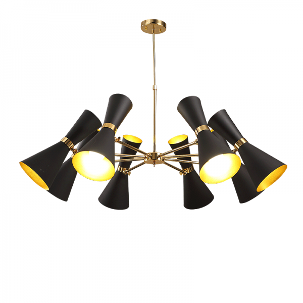 Люстра Delightfull Cairo Chandelier Глянцевое золото Черный Люстра Delightfull Cairo Chandelier Глянцевое золото Черный в Твери | Loft Concept