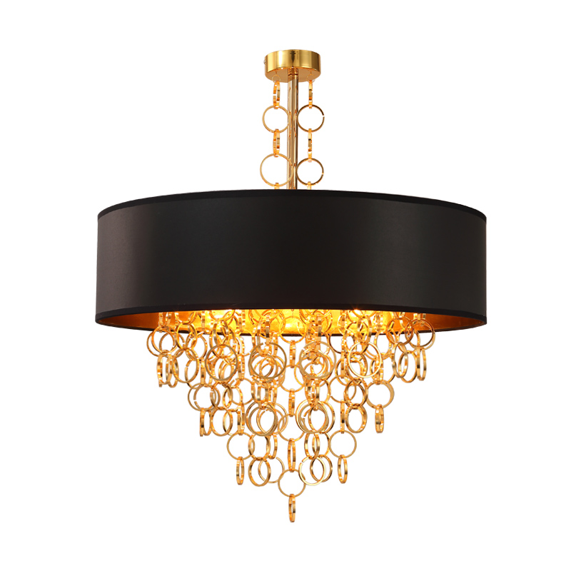 Люстра Ritz Rings Chandelier Золотой Черный Люстра Ritz Rings Chandelier Золотой Черный в Твери | Loft Concept